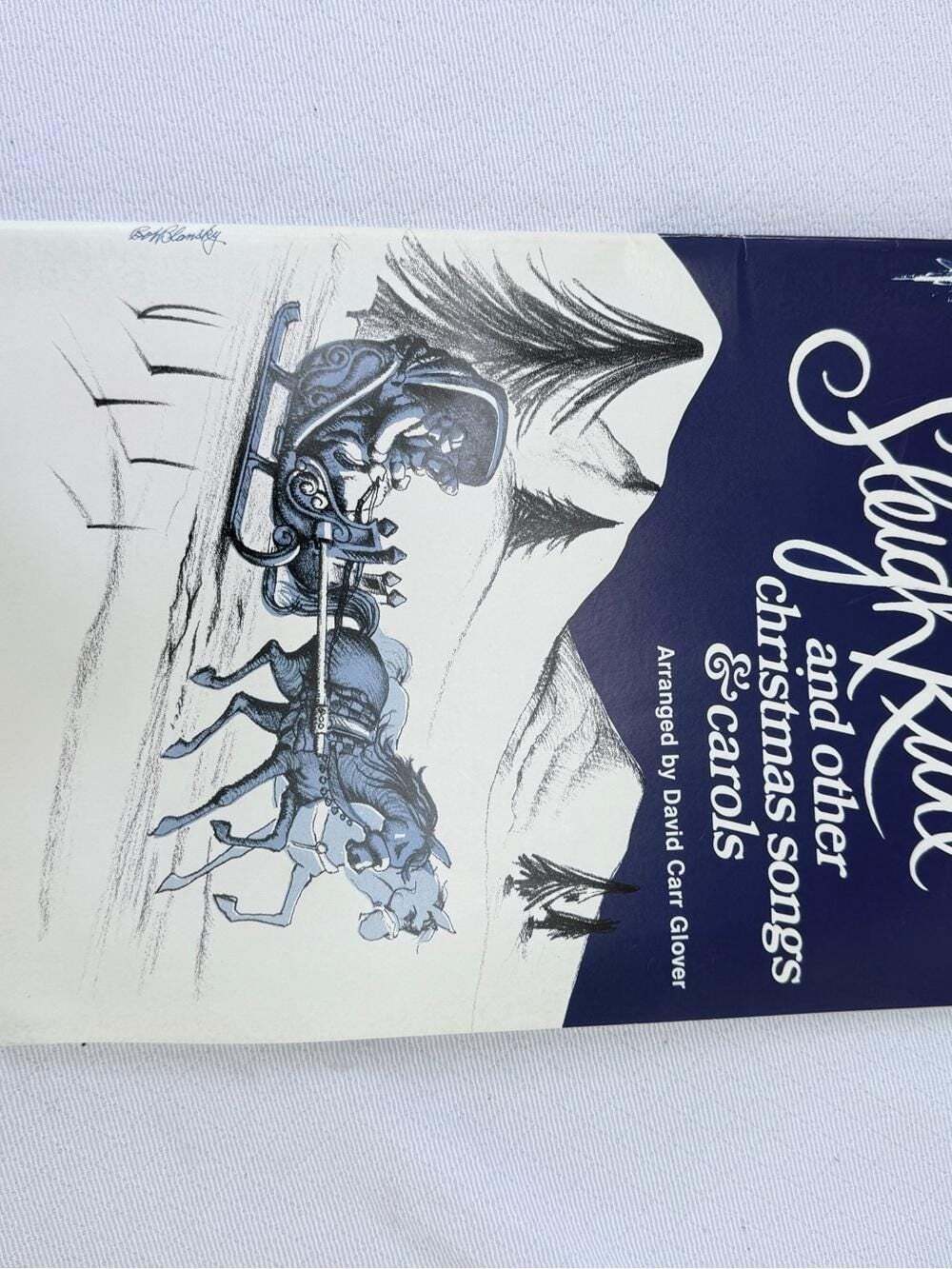 Vintage 1983 Sleigh Ride and Other Christmas Songs Carols Sheet Music Easy Piano